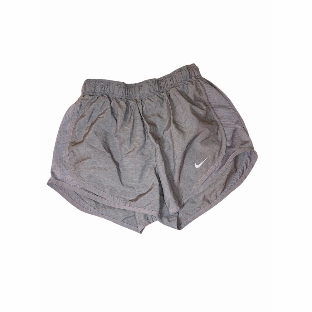 Nike Tempo Dri-FIT Women's Running Shorts Gray Lined Elastic Waist Size S